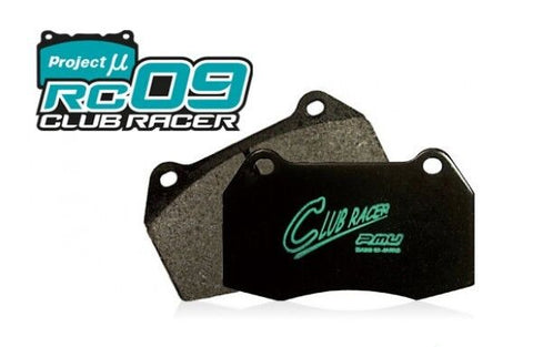 Project Mu Club Racer RC09 Brake Pads Medium/Small Front - Big Rear Calipers