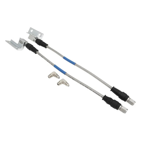 Proflow Brake Hose Kit Stainless Steel Braided PTFE Hose ADR Approved Suit Wilwood Calipers For Ford XW-XF ZC-ZL Disc Front Pair