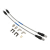 Proflow Brake Hose Kit Stainless Steel Braided PTFE Hose ADR App Suit Wilwood Calipers For Ford 64-69 Mustang XR-XT Falcon Disc Front Pair