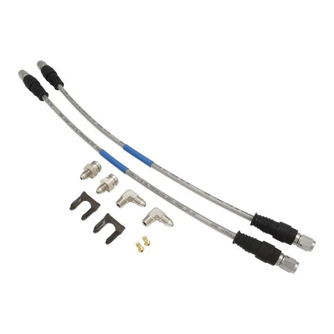 Proflow Brake Hose Kit Stainless Steel Braided PTFE Hose ADR App Suit Wilwood Calipers For Chevrolet Camaro 67-72 Or Universal 14in 350mm Pair