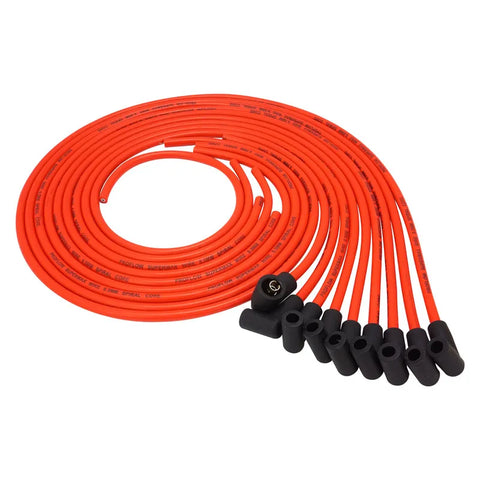 Proflow SuperMax Wire Ignition Lead Kit 8.5mm Spiral Core Red 90 Deg Plug Hei & Socket Cap Universal V8 with Separa...