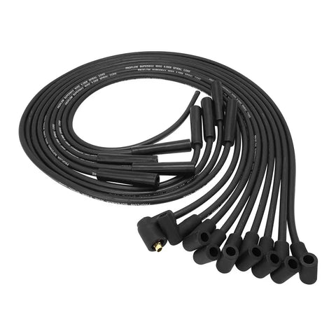 Proflow SuperMax Wire Ignition Lead Kit 8.5mm Spiral Core Dual Fit Straight & 90 Deg Plug Hei & Socket Cap Universa...