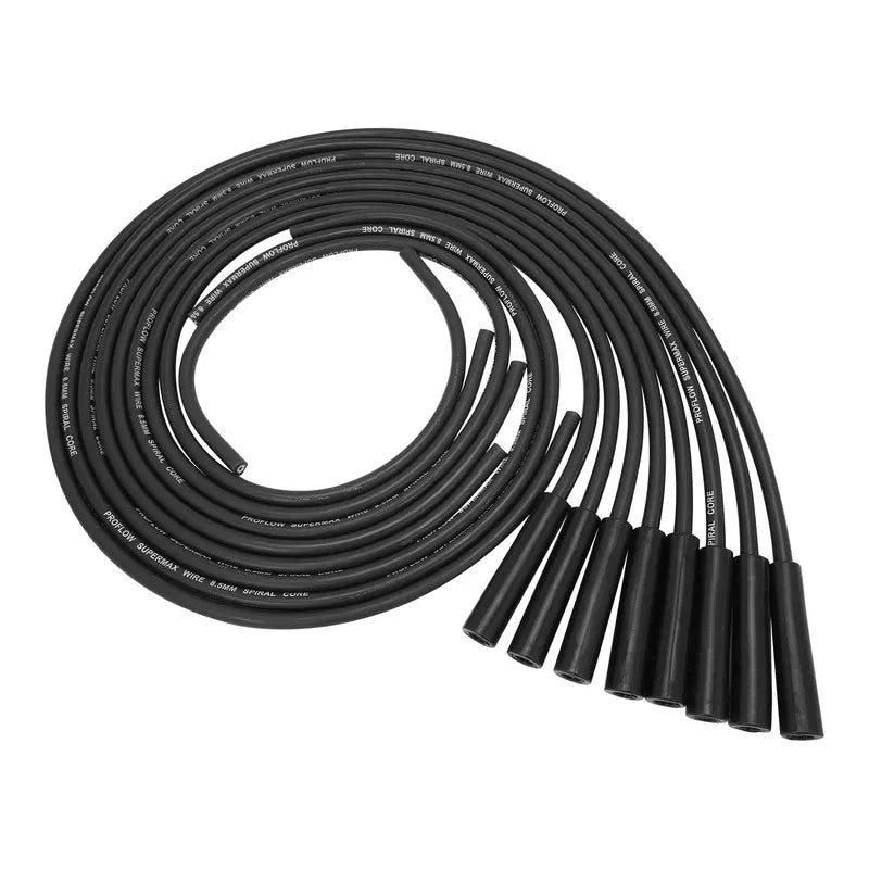 Proflow SuperMax Wire Ignition Lead Kit 8.5mm Spiral Core Coil Relocation Kit Cut To Length LS Chevrolet Holden Com...
