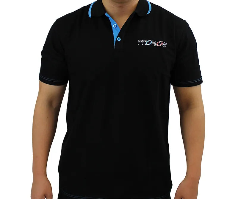 Proflow Corporate Polo Black/Blue XL