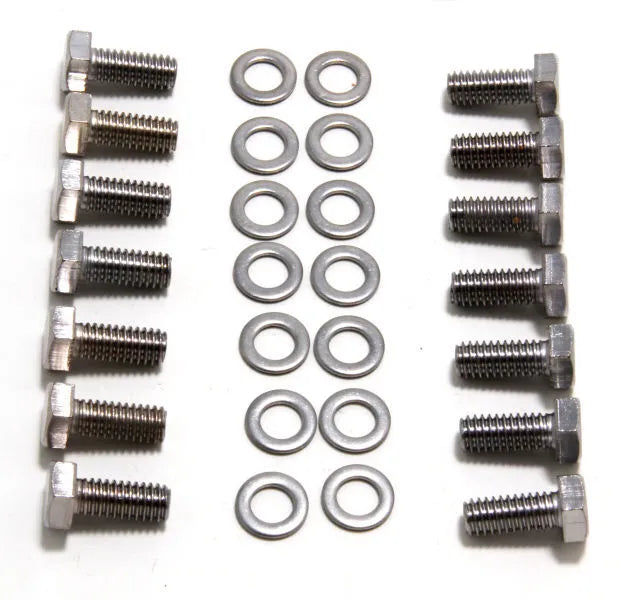 Proflow Transmission Pan Bolt Kit - 5/16''-18 In Thread - 0.750 In Long, Hex Head, Steel - Zinc Oxide - Various App...