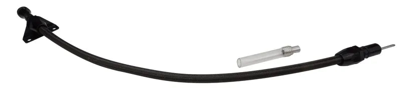 Proflow Transmission Dipstick Braided Stainless/Black Steel Firewall Mount 700R4 4L60E