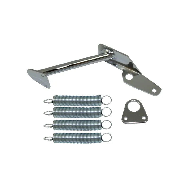 Proflow Throttle Return Spring Bracket Kit Holley Style with Hardware Chrome Steel Kit