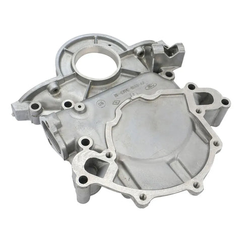 Proflow Timing Cover, Aluminum, Genuine Ford E7PE-6059-AA, Windsor, Standard Rotation With Crank Sensor, Mech Fuel Pump 5.0lt, 302, 351W, Each