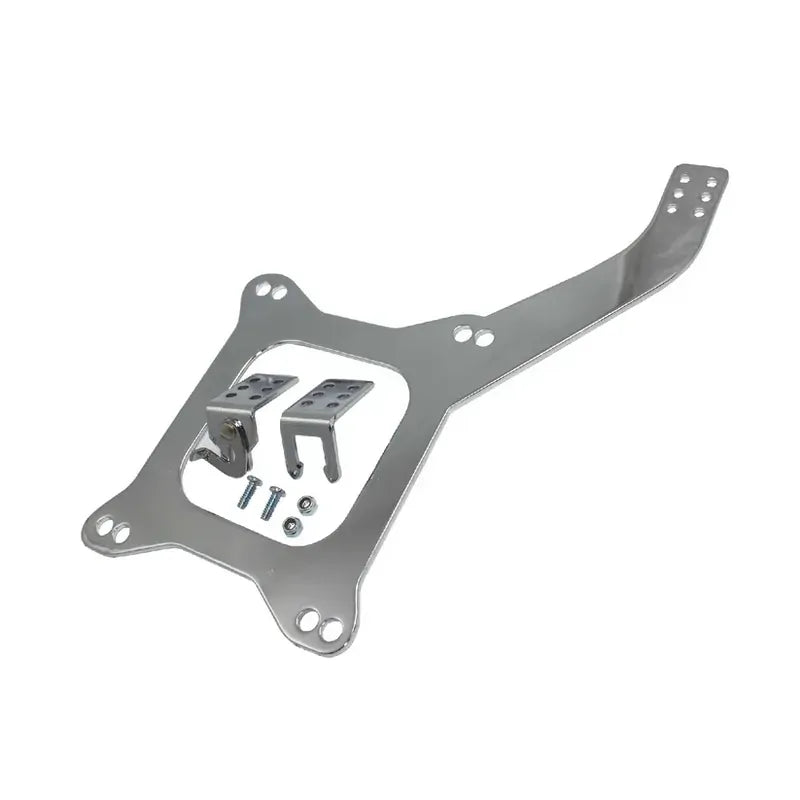 Proflow Throttle Cable Bracket, Steel, Chrome, Holley, Edelbrock, Carter, Each
