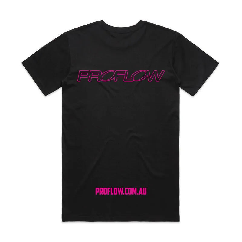 Proflow Proflow Pink Logo T-Shirt, Cotton, Men's Small, Each