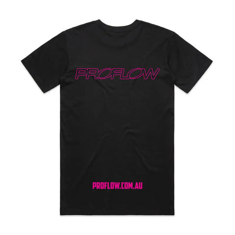 Proflow Proflow Pink Logo T-Shirt, Cotton, Men's 2XL, Each