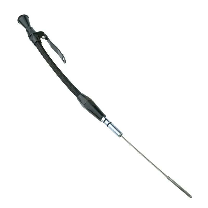 Proflow Engine Dipstick Braided Stainless Steel Black Billet Handle SB For Ford Falcon 289 302W