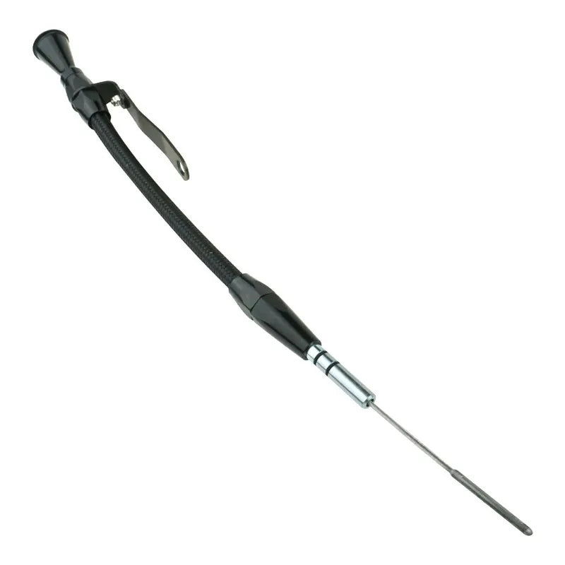 Proflow Engine Dipstick Braided Stainless Steel Black Billet Handle For Holden V8 69 on 253 308