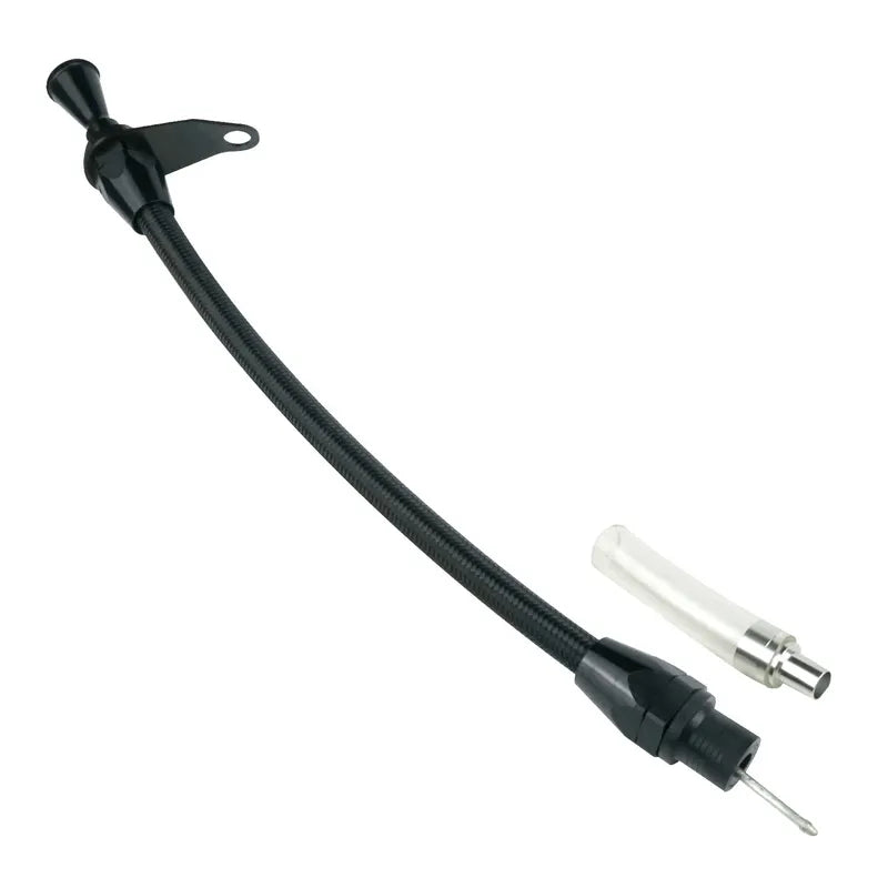 Proflow Transmission Dipstick Braided Stainless Black Billet Handle Transmission Mount