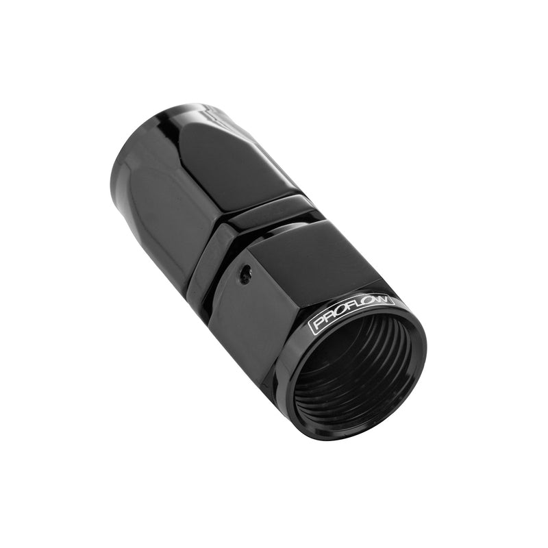 Proflow Straight Hose End # 10 Black PFE101-10BK