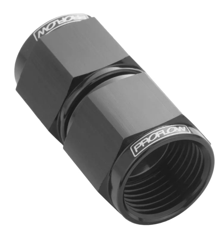 Proflow Female Flare Union Swivel Hose End Straight -10AN Black