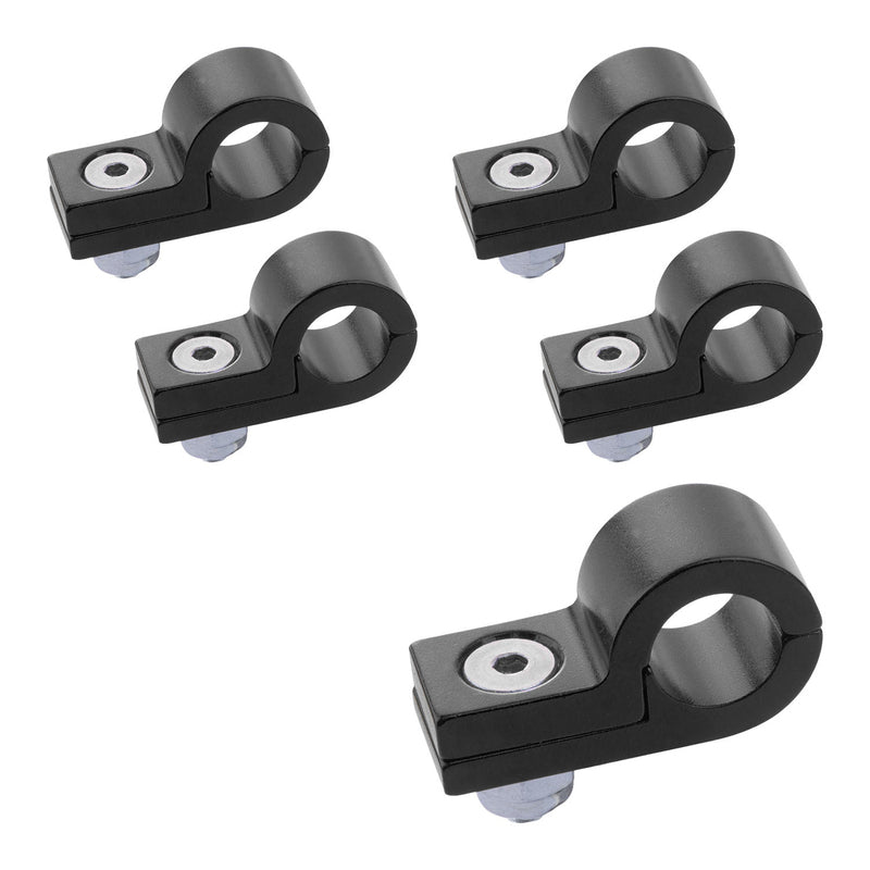 Proflow Billet P Clamp Black # 4 PFE157-04BK