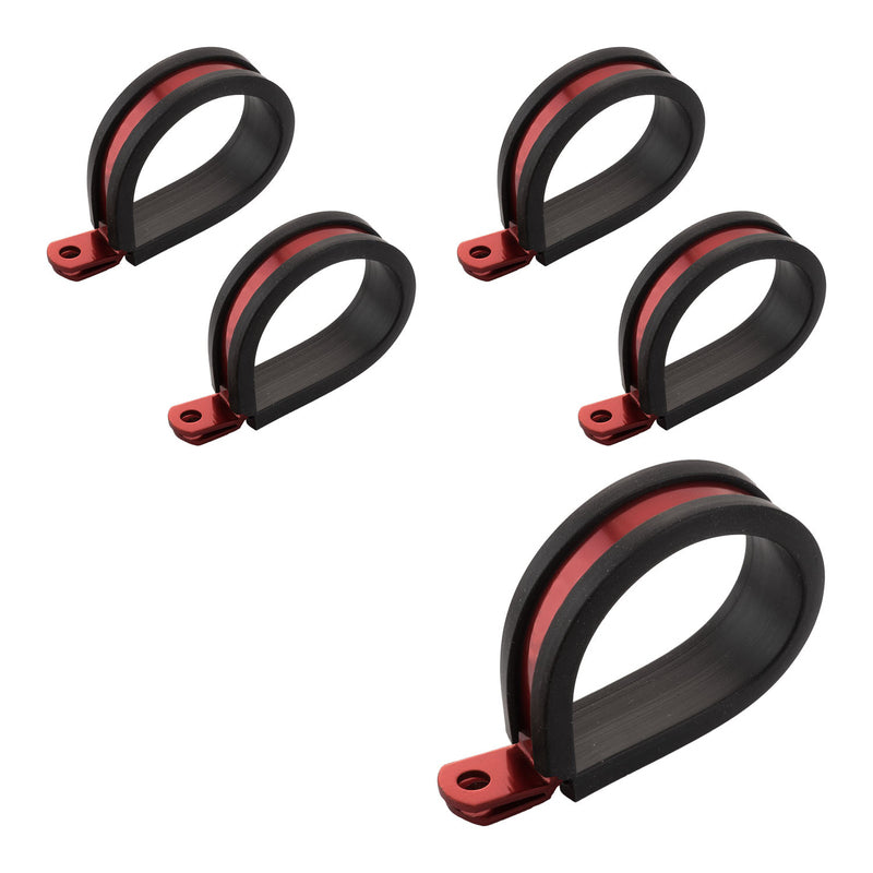 Proflow Cushioned P Clamp # 12 Red 5Pk PFE158-12R