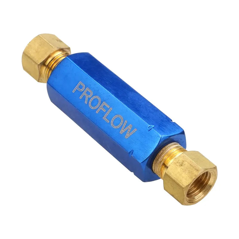Proflow Residual Pressure Valve Blue Anodised Disc Brakes 1/8in NPT Female Inlet/Outlet