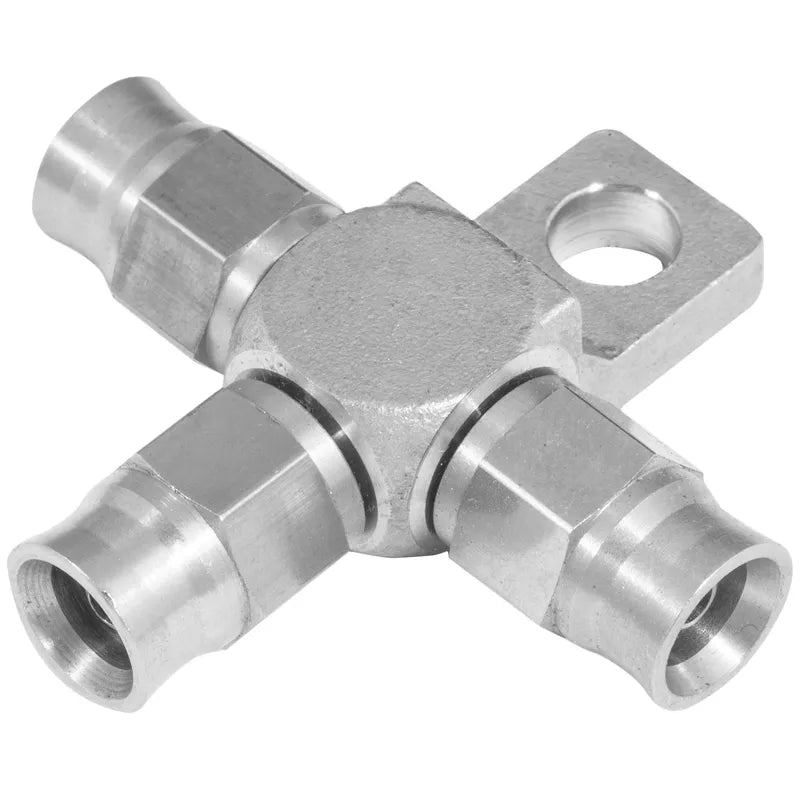 Proflow PFE328-03 Stainless Steel Tee Block -03AN Hose