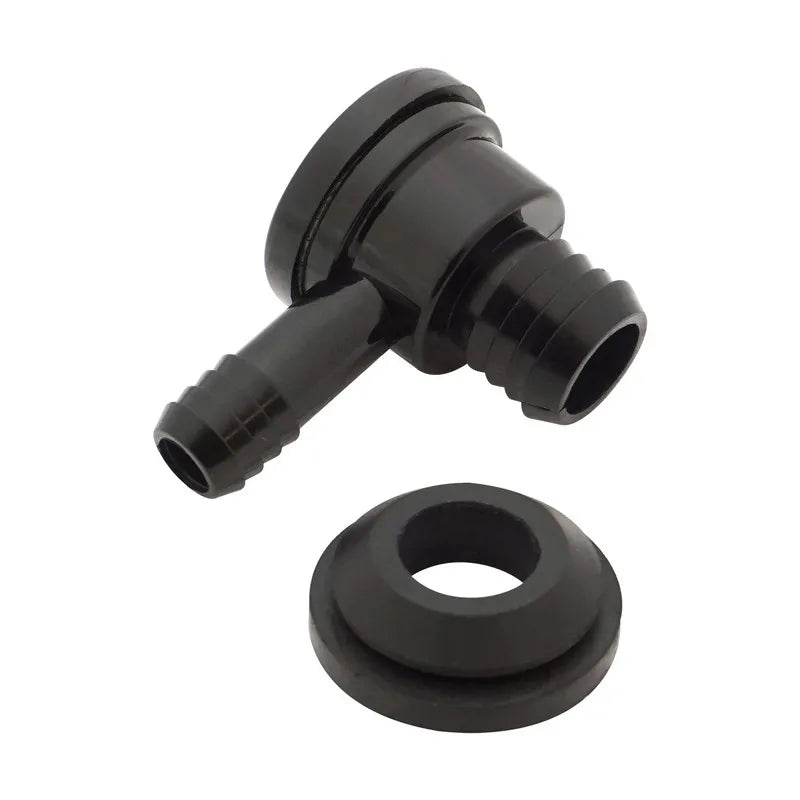Proflow Brake Booster Check Valve Black Plastic 3/8in Hose Barbincludes Grommet