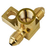 Proflow Sensor Block Adaptor Male AN3 M10 x 1.0 port Bosch Sensor - 2 Port