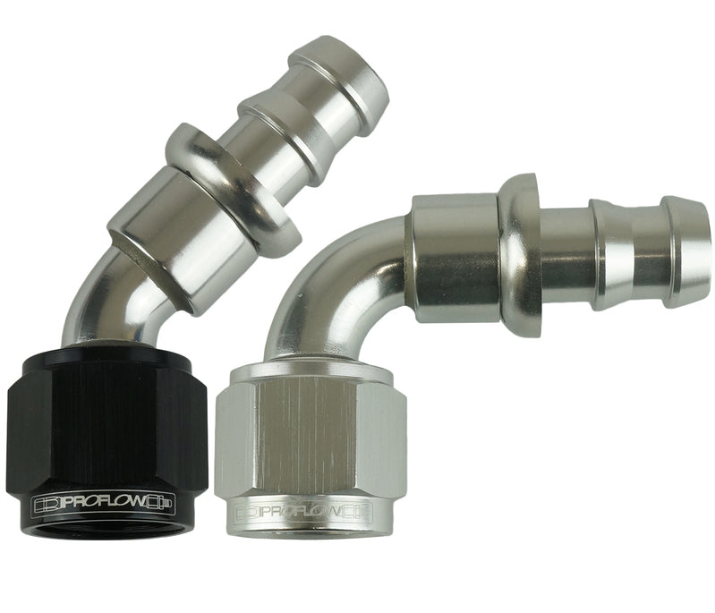 Proflow Str Push On Hose End # 12 Blk/Sil PFE401-12B