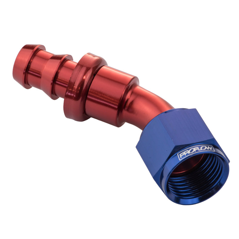 Proflow 45 Deg Push On Hose End # 4 PFE402-04