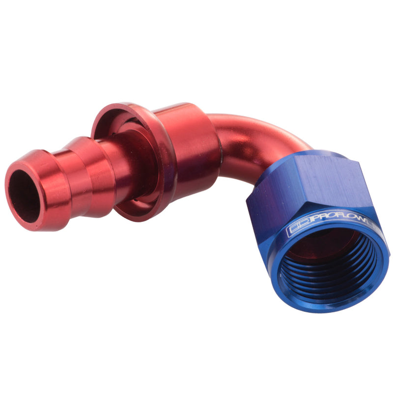 Proflow 120 Deg Push On Hose End # 4 PFE404-04