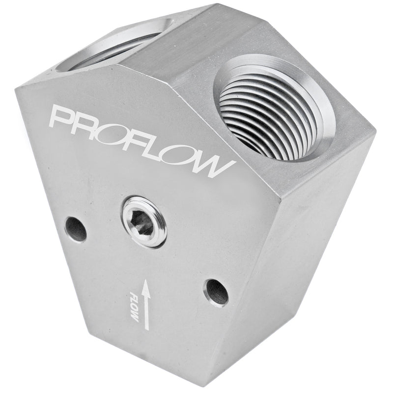Proflow Billet Fuel Blo 1/2In 1/2Out Sil PFE451-10P