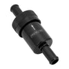 Proflow Fuel Filter Aluminium 3/8in Hose Barb 100 Micron Stainless Steel Black