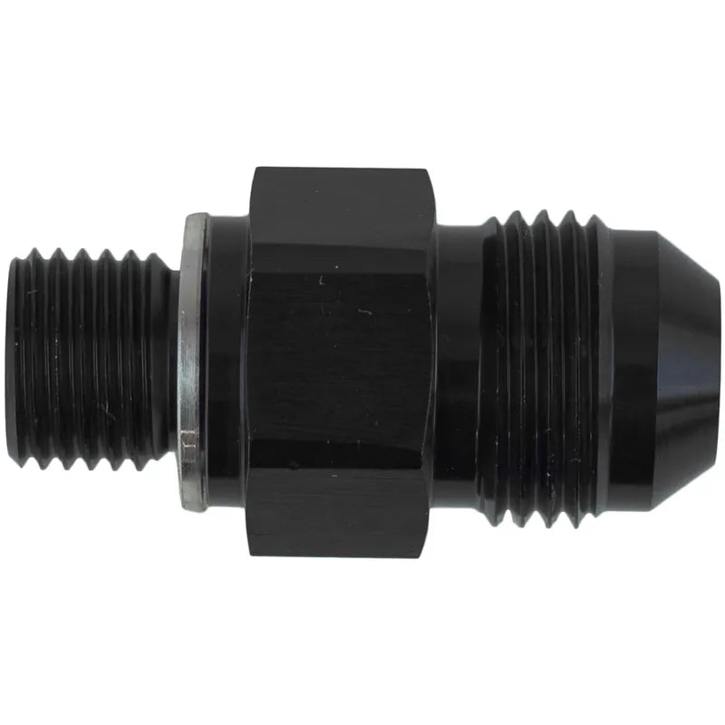Proflow Fitting Adaptor Ford/GM Transmission 1/4in NPSM Straight Black