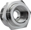 Proflow Fitting Fuel Adaptor Holley 7/8-20AN To 5/8-18 Convex Seat Silver 2Pc