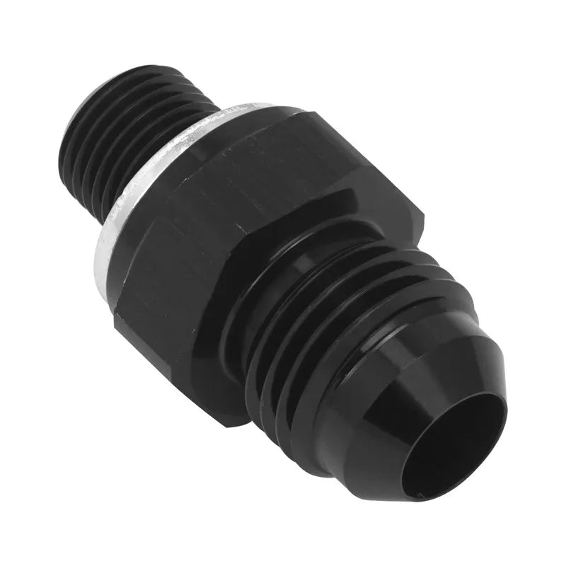 Proflow Fitting Adaptor Some Ford C4/C10 Transmission 1/8'' NPSM Straight To -06AN Black