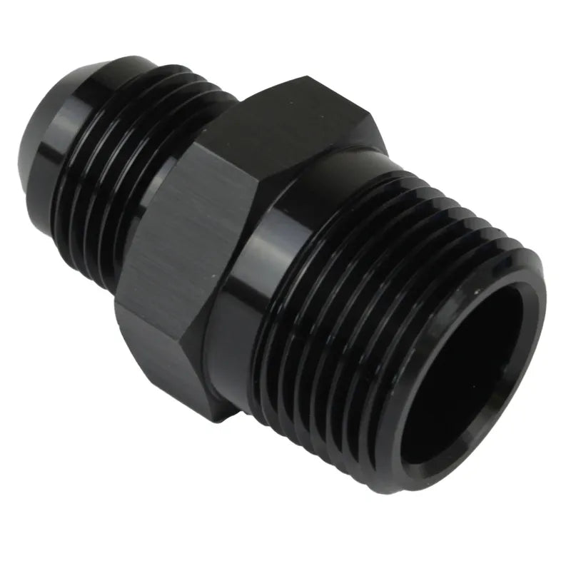 Proflow Adaptor Male -08AN To 3/8in NPT Straight Black