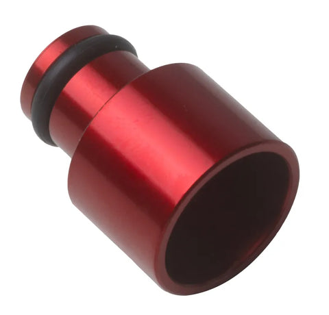 Proflow Aluminium Fuel Injector Adaptor 11mm Male To 14mm Female Short Red