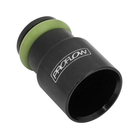 Proflow Aluminium Fuel Injector Adaptor, Converts Extended Tip Injector to Standard Length, 14mm, Black