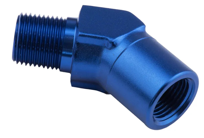 Proflow 45 Degree Coupler Female - Male Elbow 1/4in NPT Blue