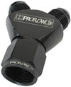 Proflow Y-Block -08AN Female Swivel To Dual Male