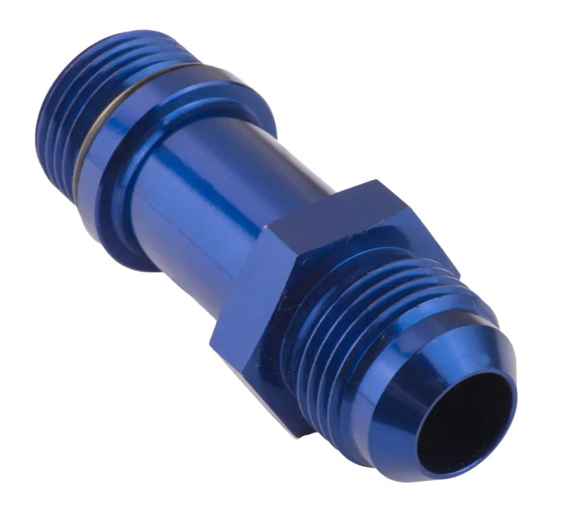 Proflow Male Extension Adaptor -06AN To Male 06AN O-Ring Thread Blue