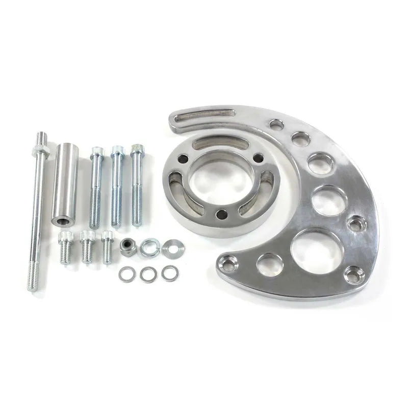 Proflow Aluminium Alternator Bracket Kit For Chevrolet BB Long Pump Top Mount Driver Side Polished Kit