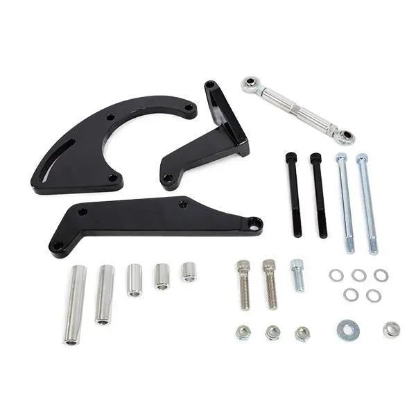 Proflow Aluminium A/C Compressor Bracket Water Pump For Chevrolet SB Long Passenger Side Mount