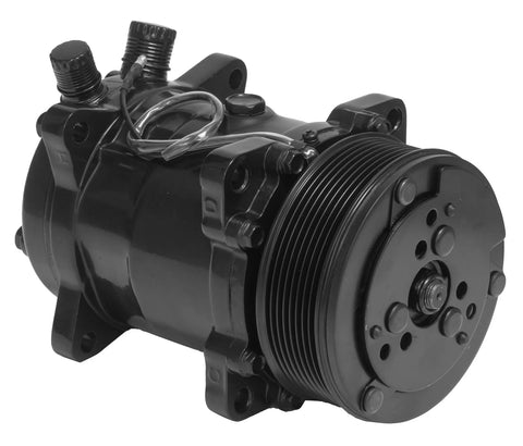 Proflow Air Conditioning Compressor Sanden 508 Aluminium 8-Groove Serpentine Pulley - Black