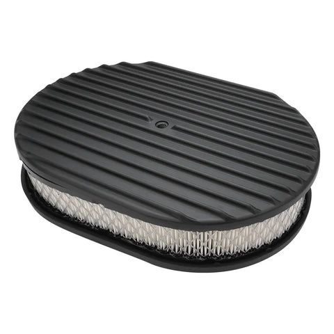 Proflow Air Filter Assembly Aluminium Black Fins Oval