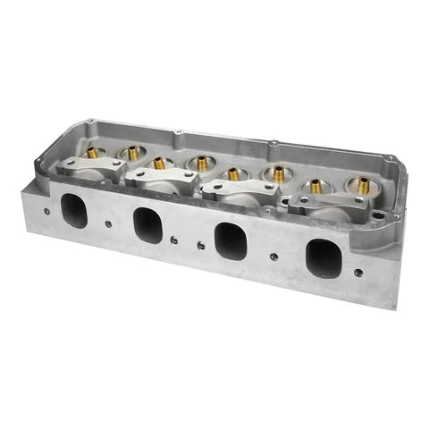 Proflow Cylinder Heads SuperMax 225 Bare Aluminium SB Ford 302-351 Cleveland 3V 60cc Chamber 225cc Intake Runner 630HP Out of Box Pair