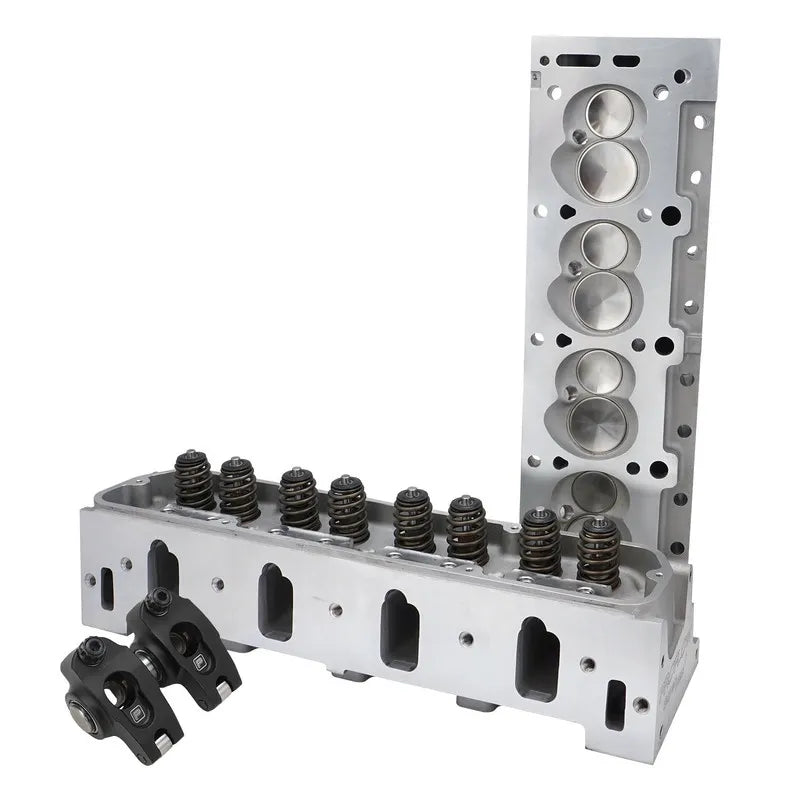Proflow Cylinder Heads & Rocker Kit SuperMax EFI Aluminium Complete 590 HP 63cc Chamber 200cc Intake Runner EFI Hol...