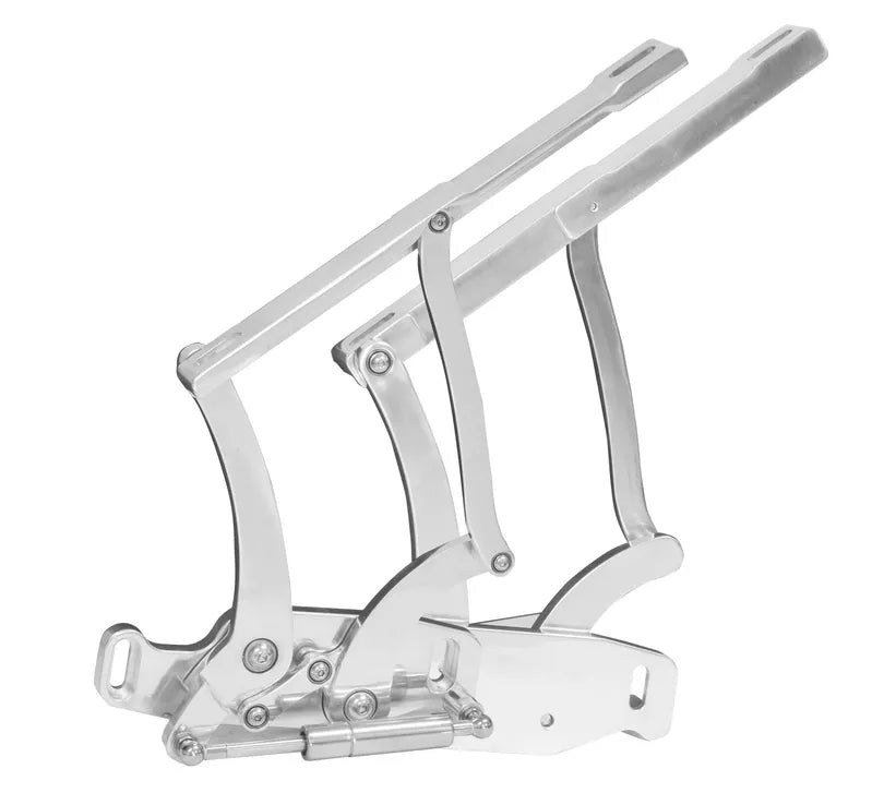 Proflow Bonnet Hinge Kit Billet Aluminium For Ford Mustang 64-66 Polished