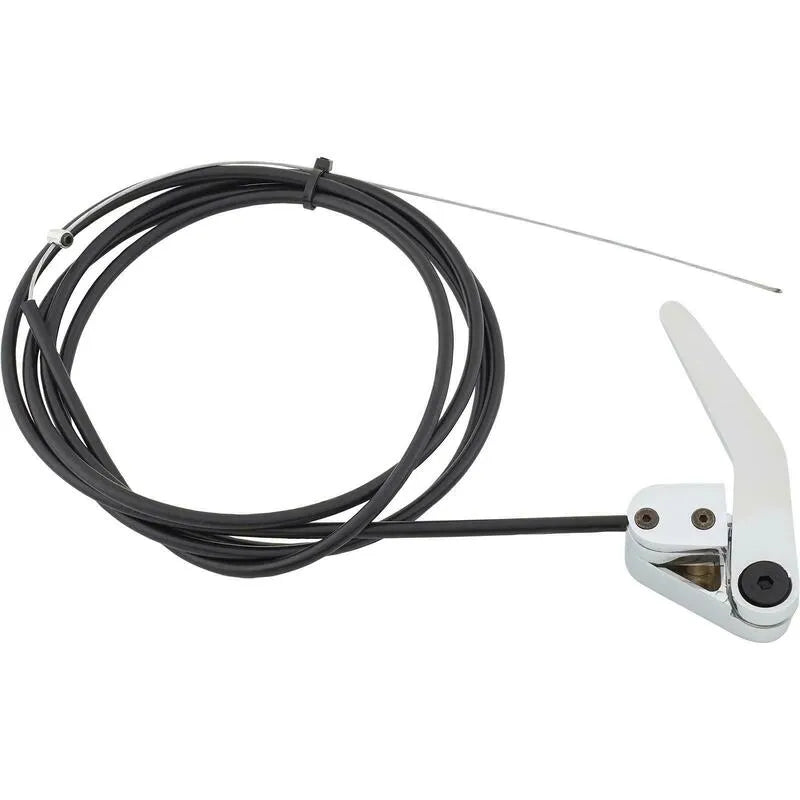 Proflow Universal Bear Jaw Door Latch Release Boot Release Chrome Handle with Cable Kit