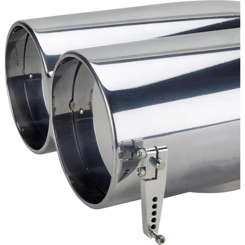 Proflow Carburettor Scoop Aluminium Polished Shot Gun Style Single/Dual Carburettor