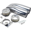 Proflow Carburettor Scoop Aluminium Polished Shot Gun Style Single/Dual Carburettor